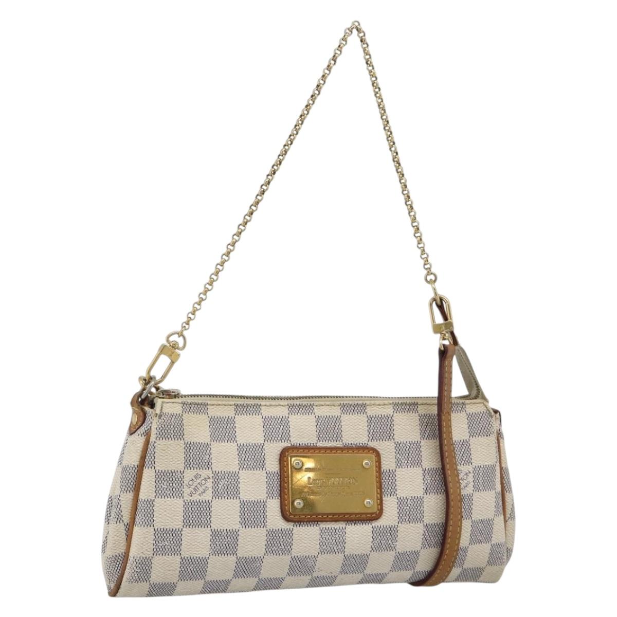 LOUIS VUITTON Damier Azur Eva Shoulder Bag 2way N55214 LV Auth 193922A
