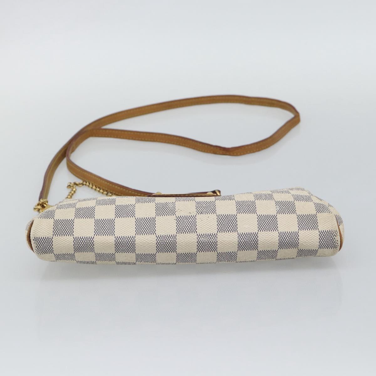 LOUIS VUITTON Damier Azur Eva Shoulder Bag 2way N55214 LV Auth 193922A