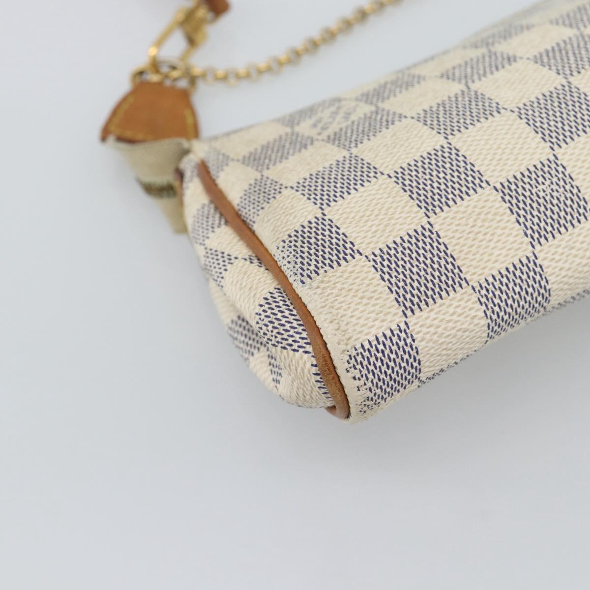 LOUIS VUITTON Damier Azur Eva Shoulder Bag 2way N55214 LV Auth 193922A