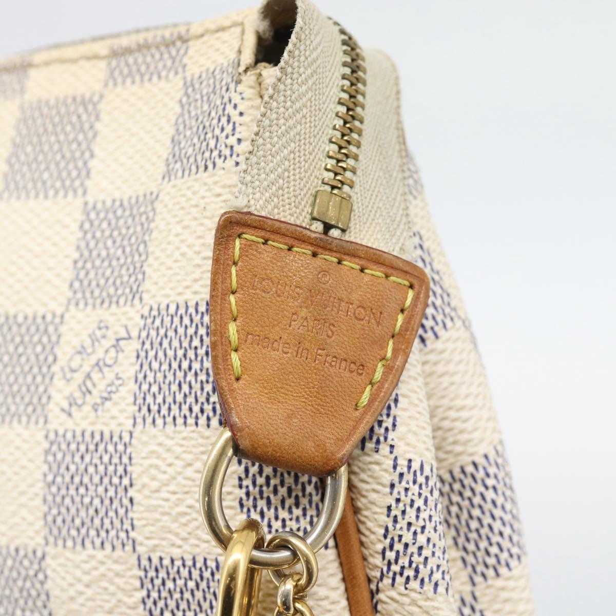 LOUIS VUITTON Damier Azur Eva Shoulder Bag 2way N55214 LV Auth 193922A
