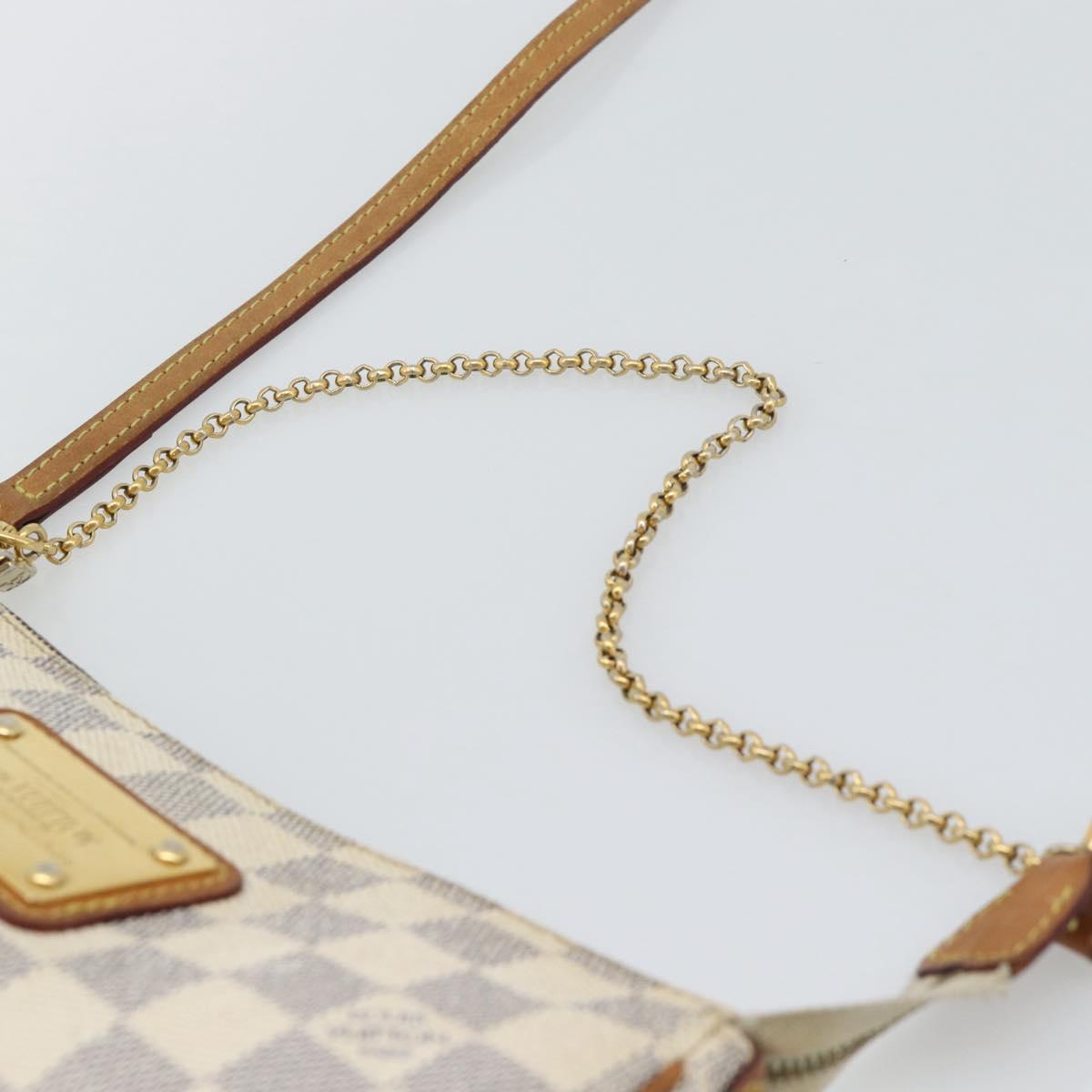 LOUIS VUITTON Damier Azur Eva Shoulder Bag 2way N55214 LV Auth 193922A
