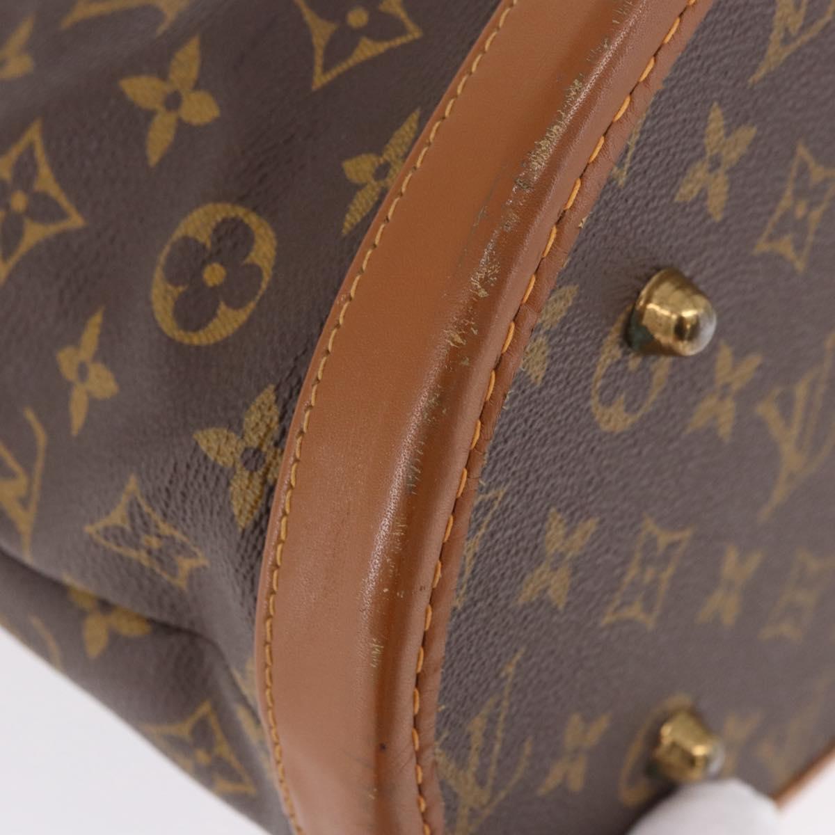 LOUIS VUITTON Monogram Bucket GM Shoulder Bag M42236 LV Auth 193925