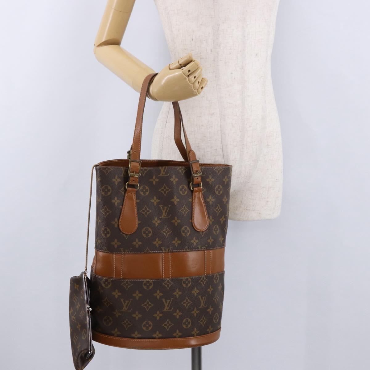 LOUIS VUITTON Monogram Bucket GM Shoulder Bag M42236 LV Auth 193925