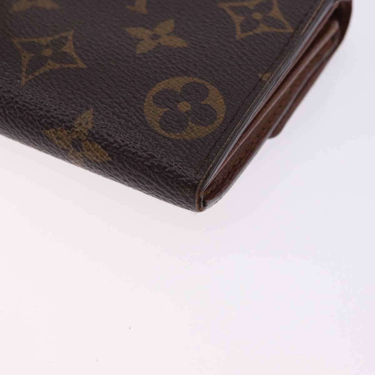 LOUIS VUITTON Monogram Portefeuille Sarah Long Wallet M61734 LV Auth 193930