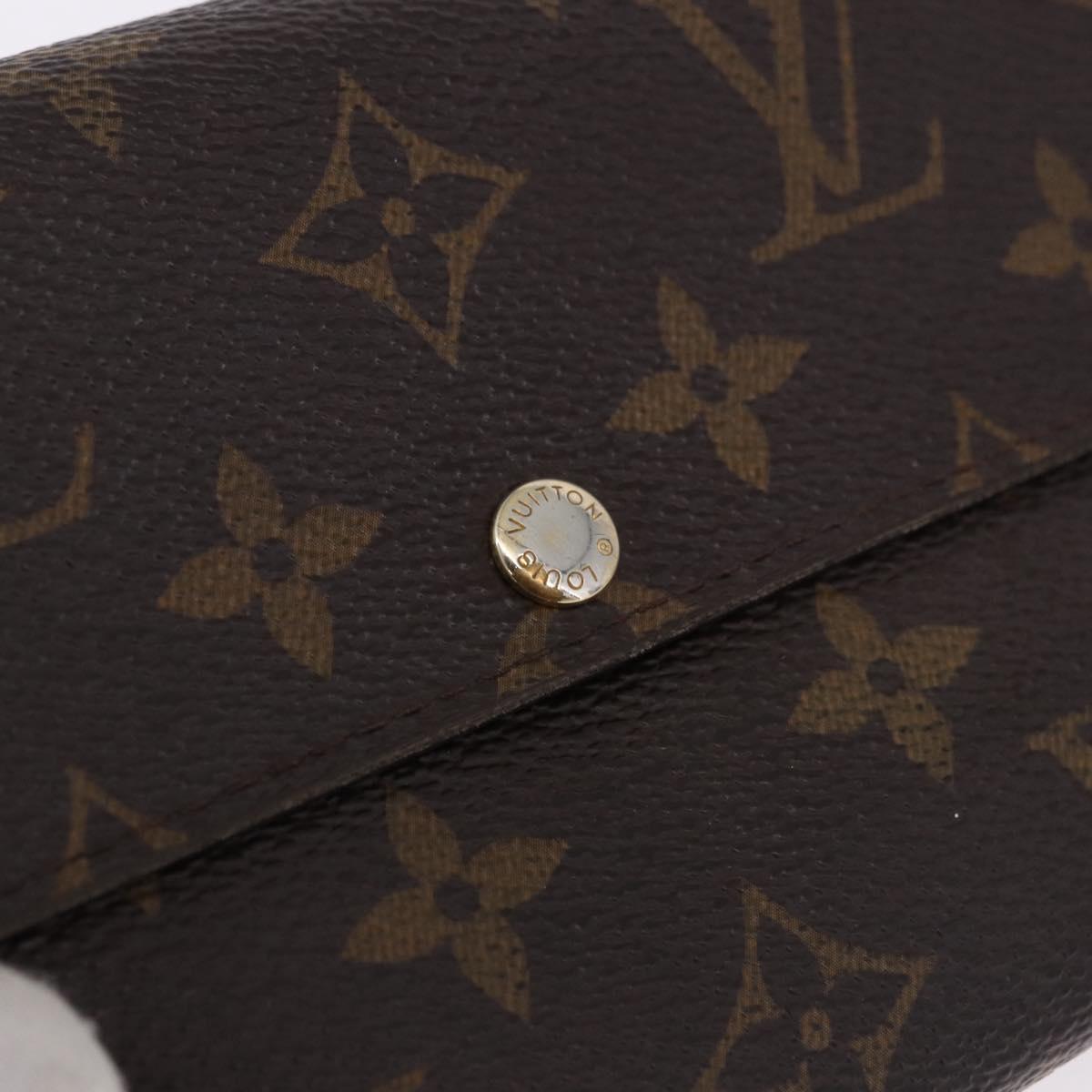 LOUIS VUITTON Monogram Portefeuille Sarah Long Wallet M61734 LV Auth 193930