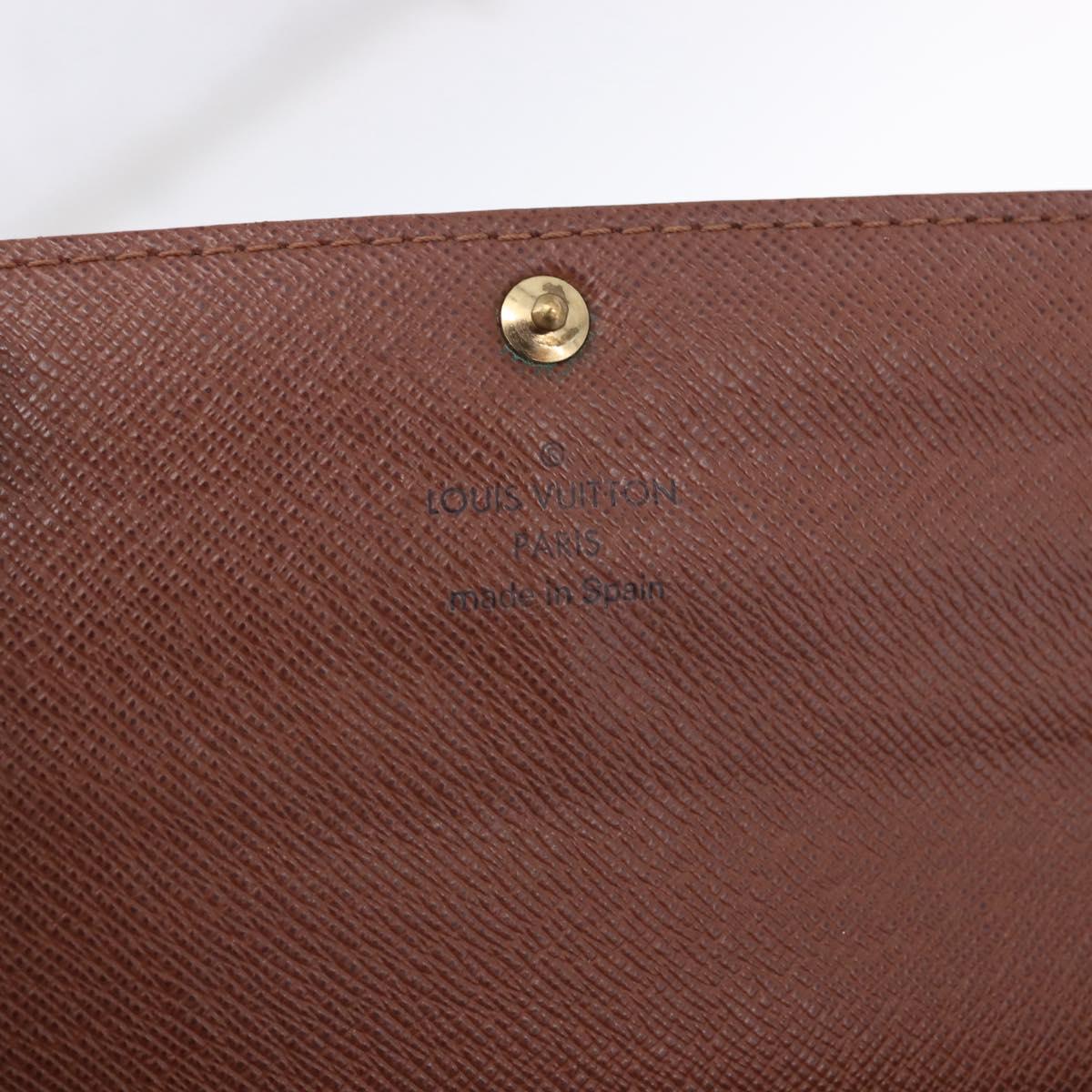 LOUIS VUITTON Monogram Portefeuille Sarah Long Wallet M61734 LV Auth 193930