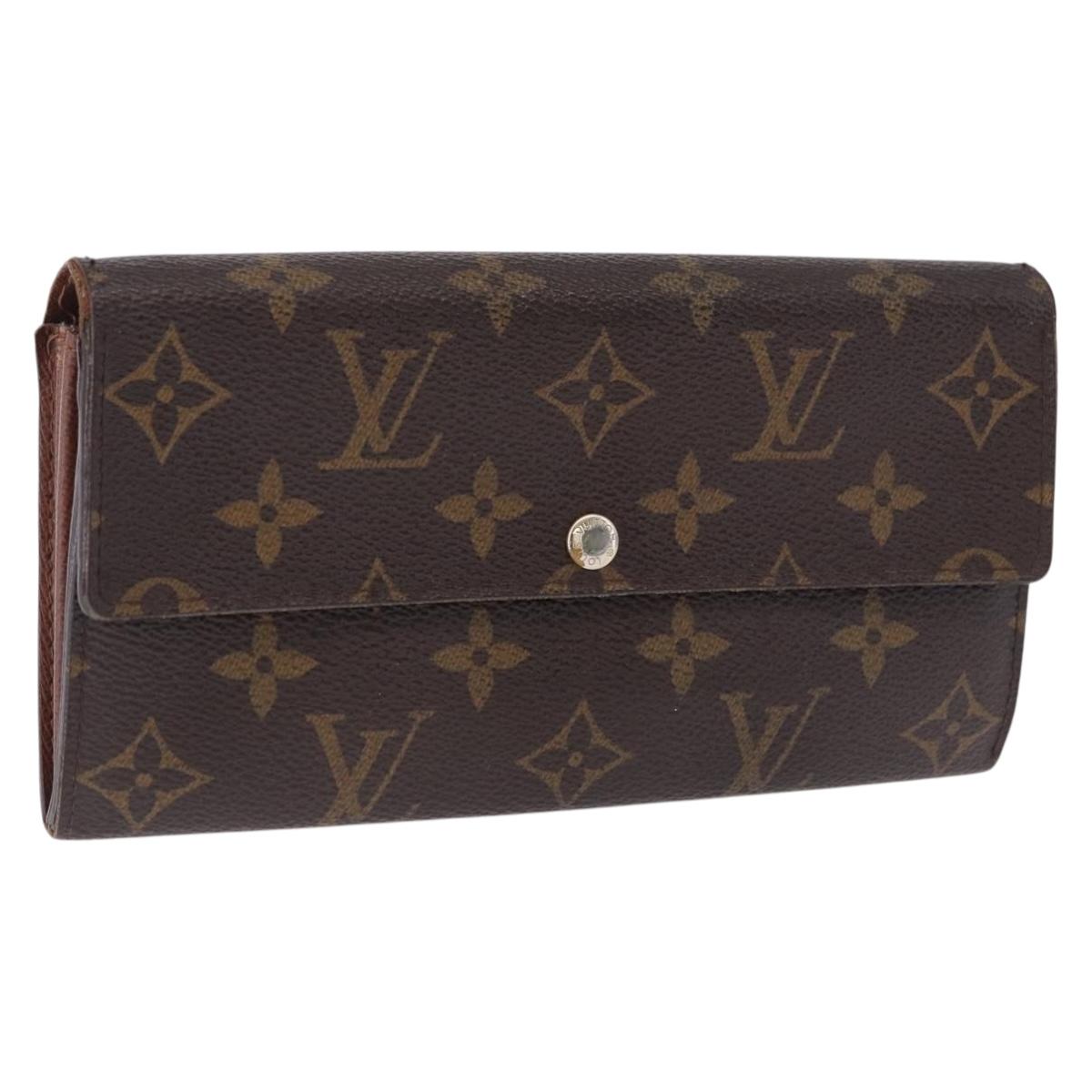 LOUIS VUITTON Monogram Portefeuille Sarah Long Wallet M61734 LV Auth 193930