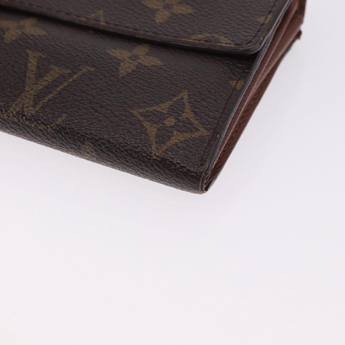 LOUIS VUITTON Monogram Portefeuille Sarah Long Wallet M61734 LV Auth 193930