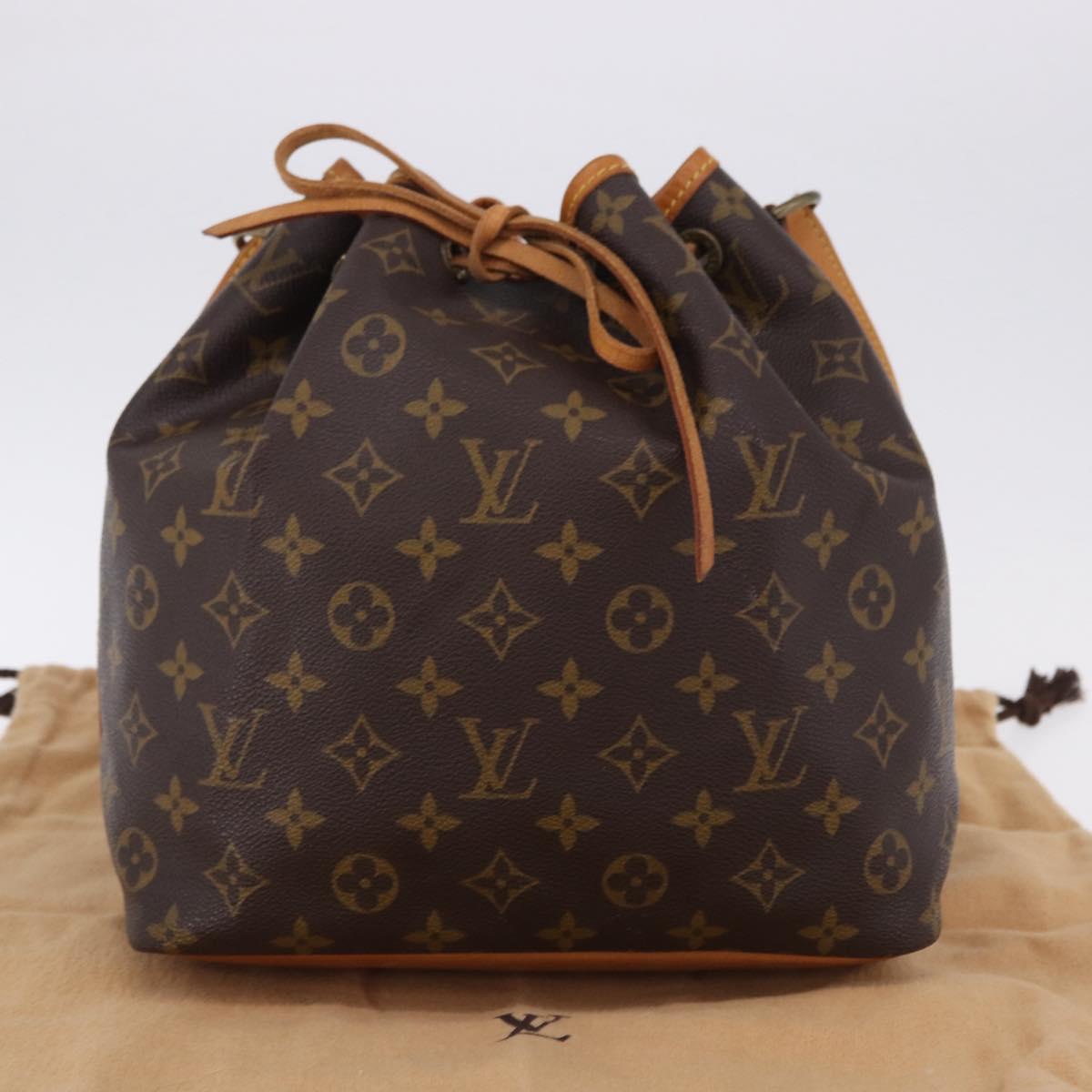 LOUIS VUITTON Monogram Petit Noe Shoulder Bag M42226 LV Auth 193953V