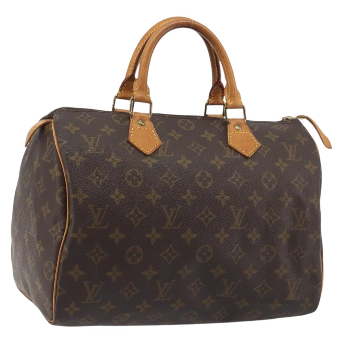 LOUIS VUITTON Monogram Speedy 30 Hand Bag M41526 LV Auth 193955