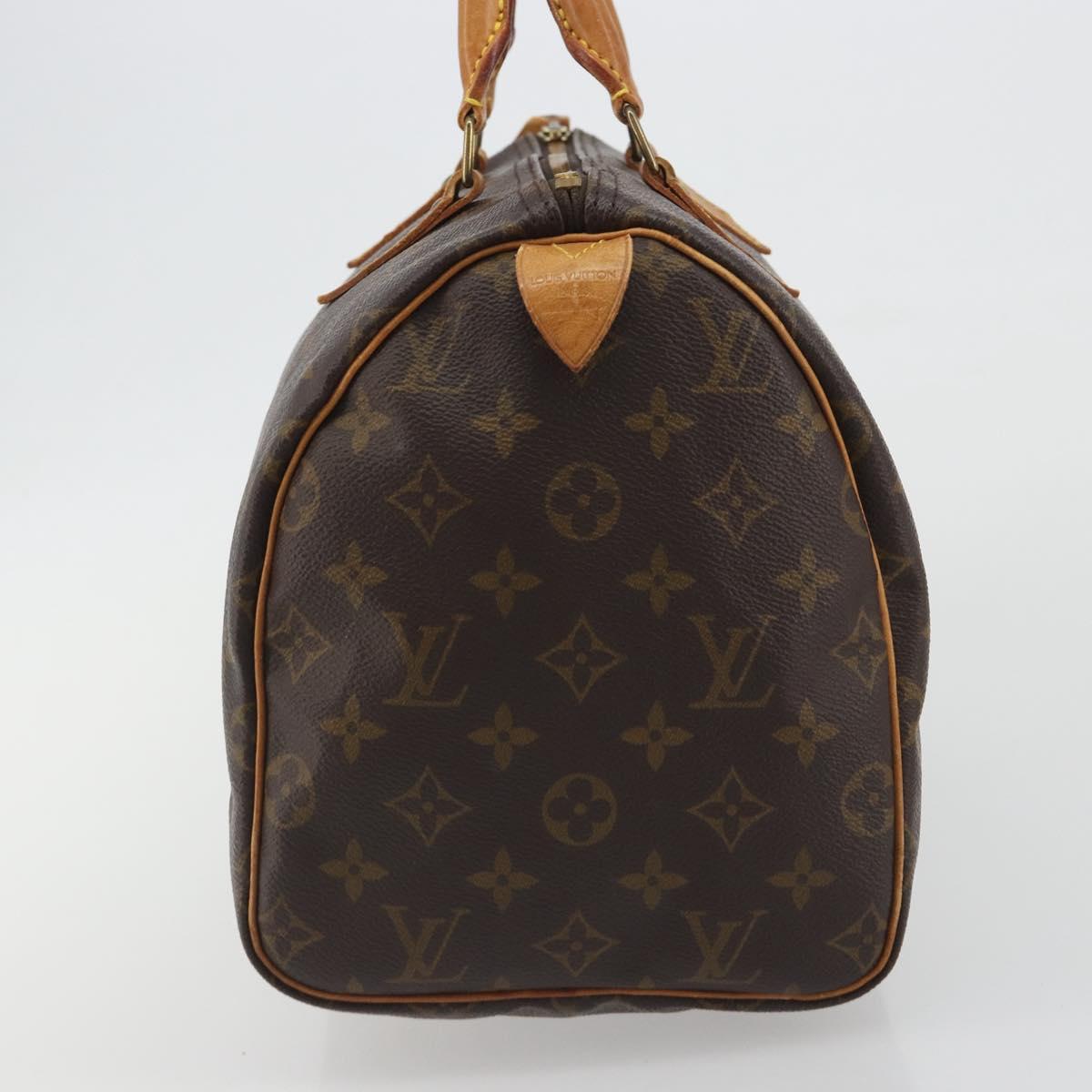 LOUIS VUITTON Monogram Speedy 30 Hand Bag M41526 LV Auth 193955