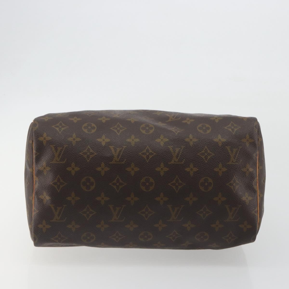 LOUIS VUITTON Monogram Speedy 30 Hand Bag M41526 LV Auth 193955