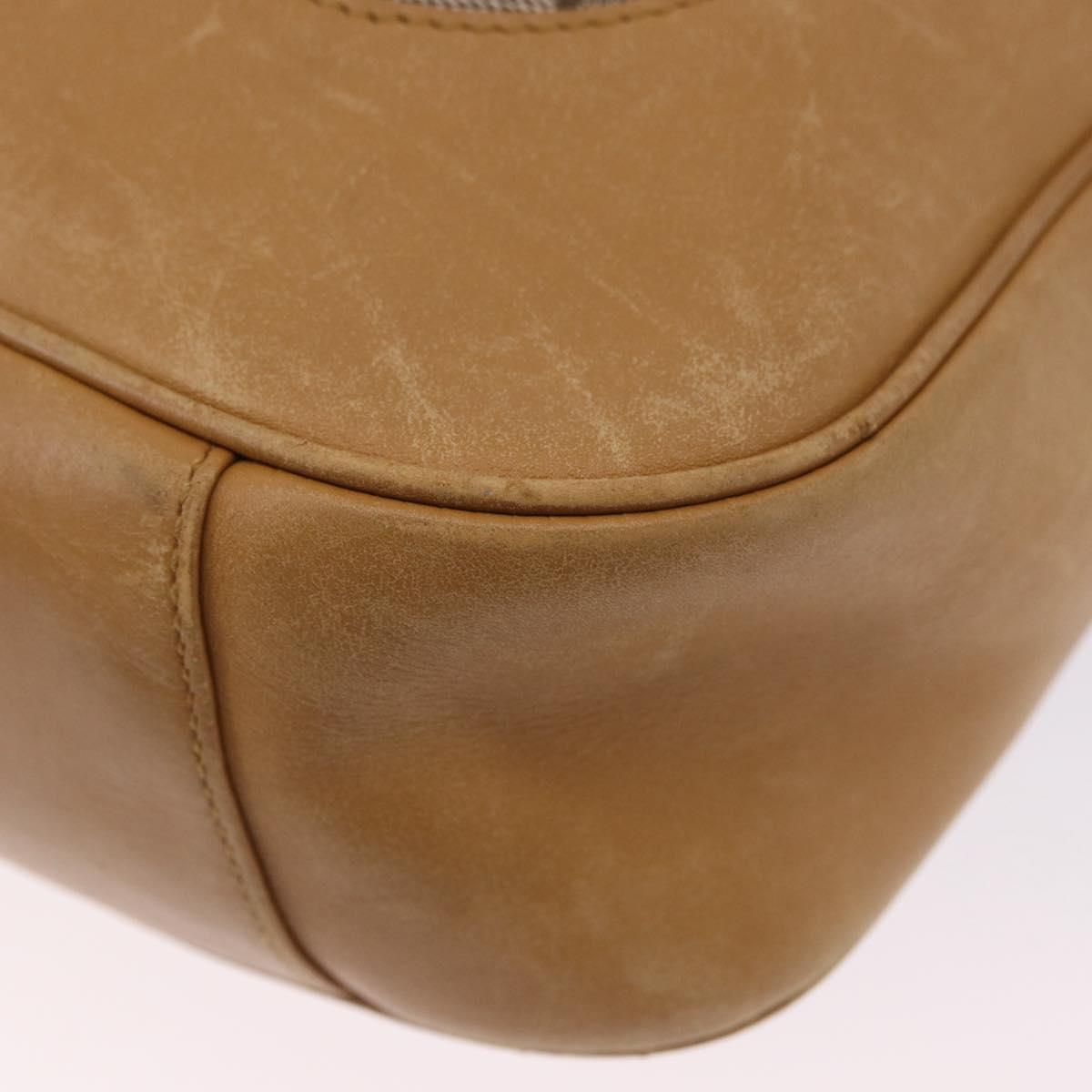 GUCCI GG Canvas Bamboo Sherry Line Bag 2way Beige Gold 001 4058 Auth 193968