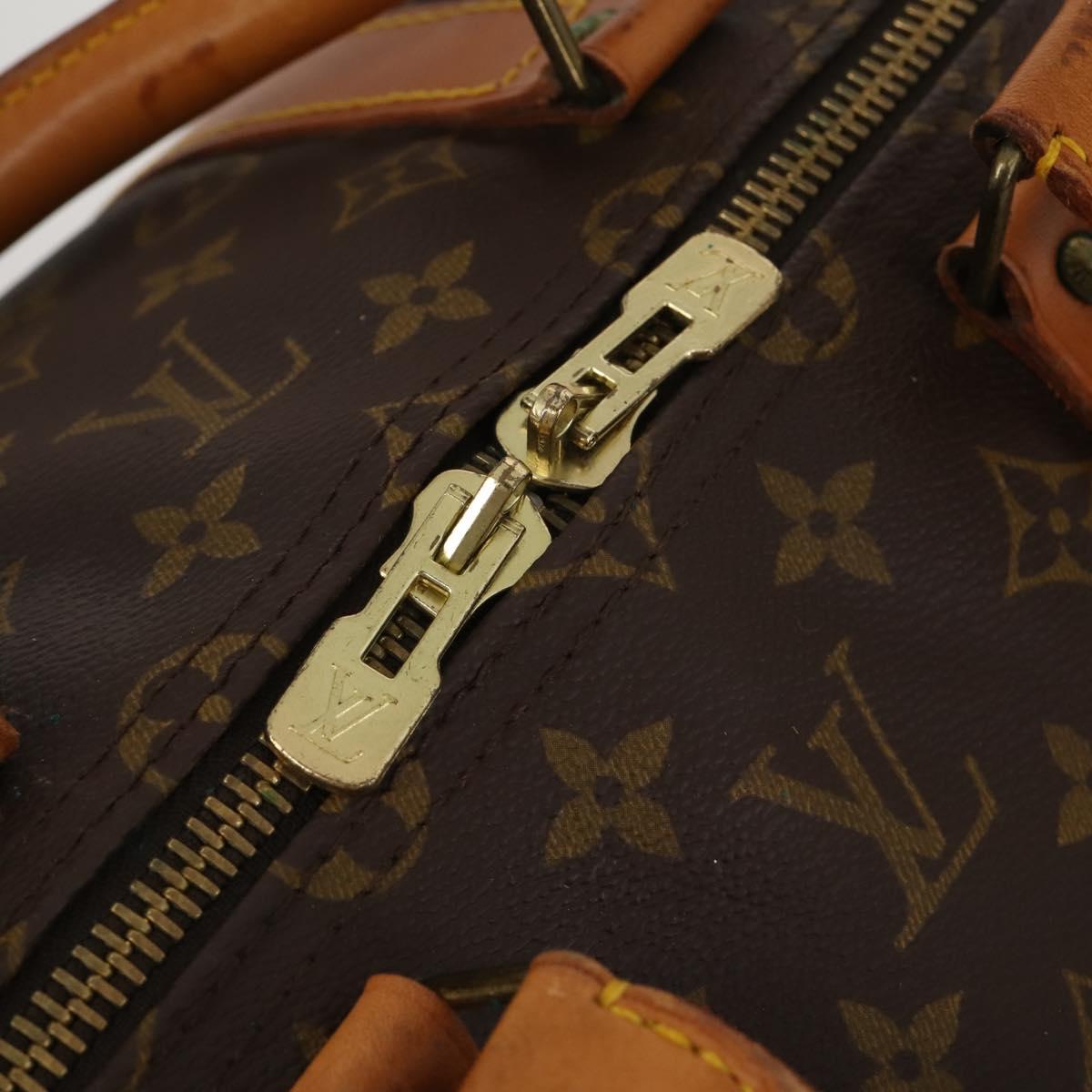 LOUIS VUITTON Monogram Keepall Bandouliere 55 Boston Bag M41414 LV Auth 193973