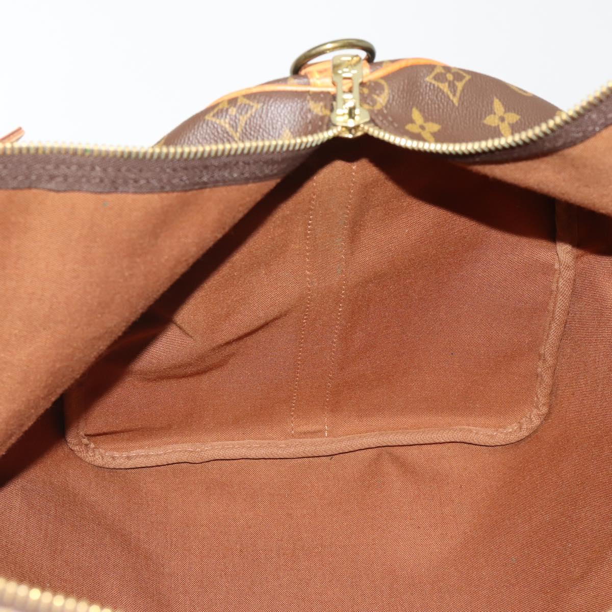 LOUIS VUITTON Monogram Keepall Bandouliere 55 Boston Bag M41414 LV Auth 193973