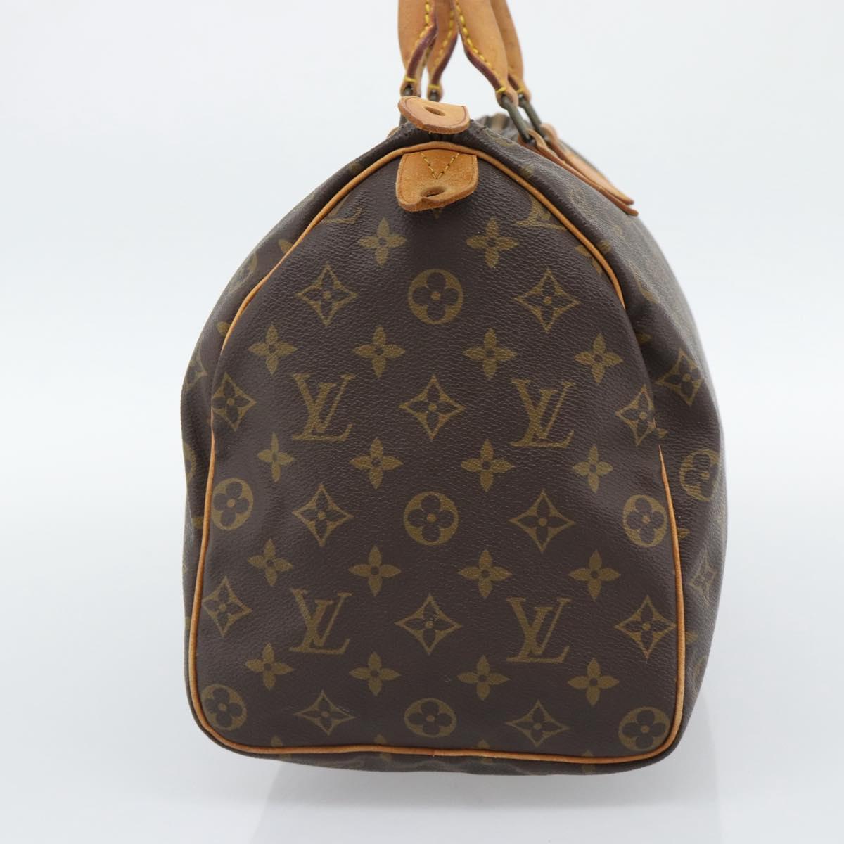 LOUIS VUITTON Monogram Speedy 35 Hand Bag M41524 LV Auth 193979A
