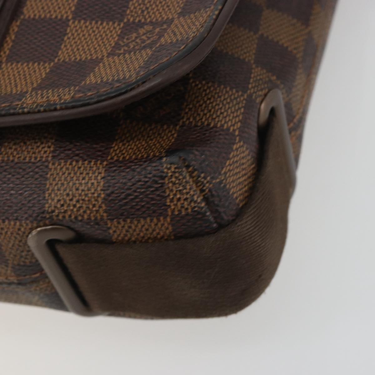 LOUIS VUITTON Damier Ebene Brooklyn PM Shoulder Bag N51210 LV Auth 193987