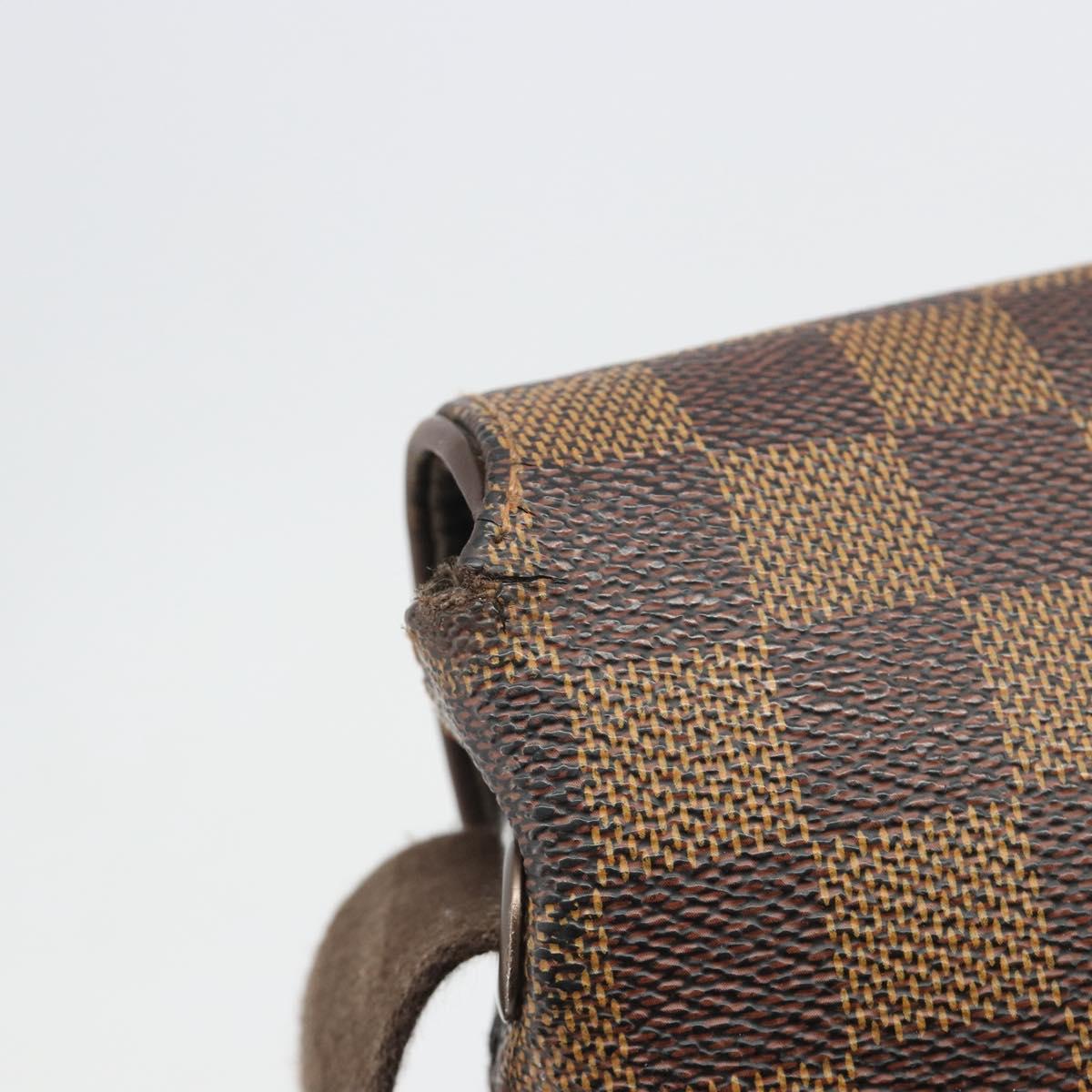 LOUIS VUITTON Damier Ebene Brooklyn PM Shoulder Bag N51210 LV Auth 193987
