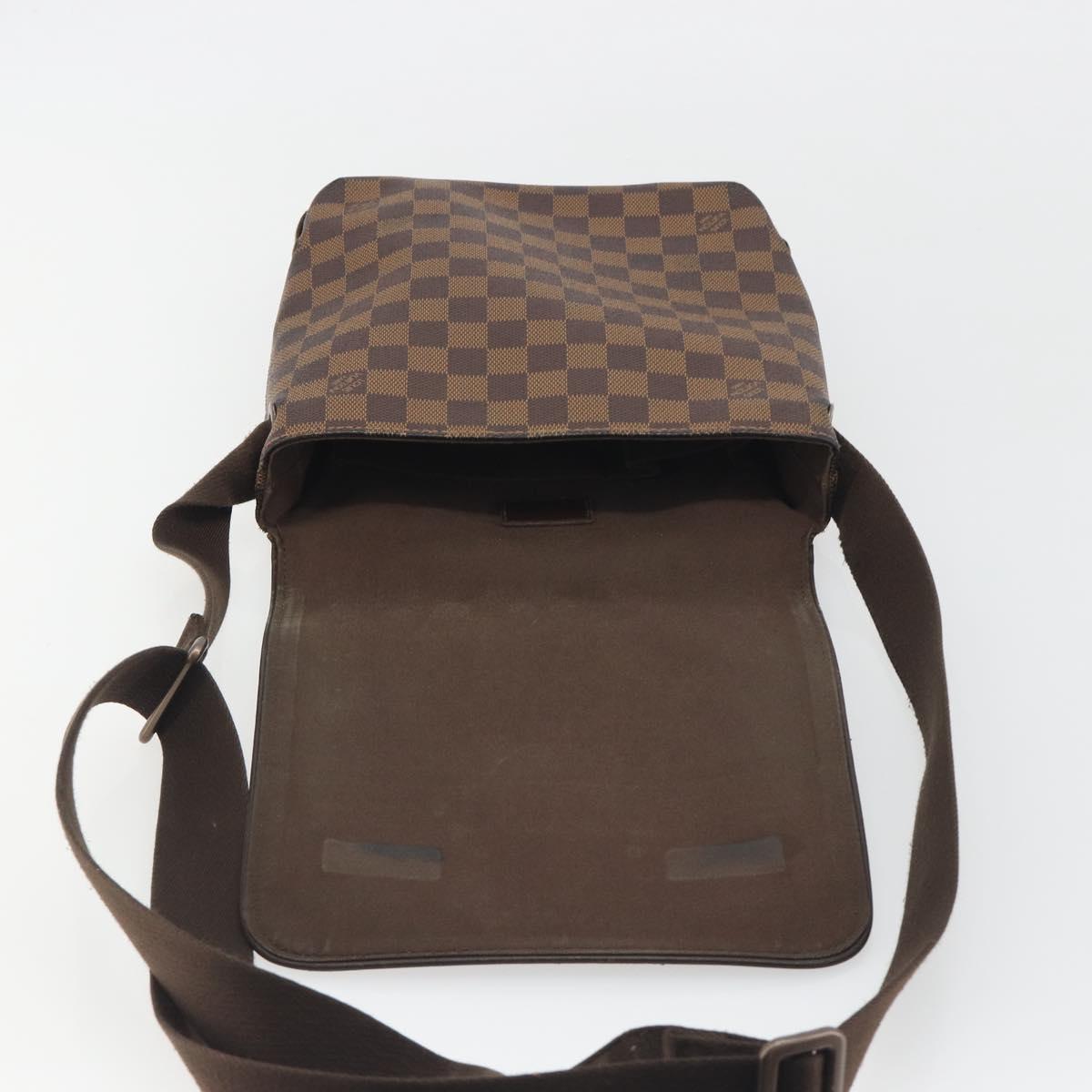 LOUIS VUITTON Damier Ebene Brooklyn PM Shoulder Bag N51210 LV Auth 193987