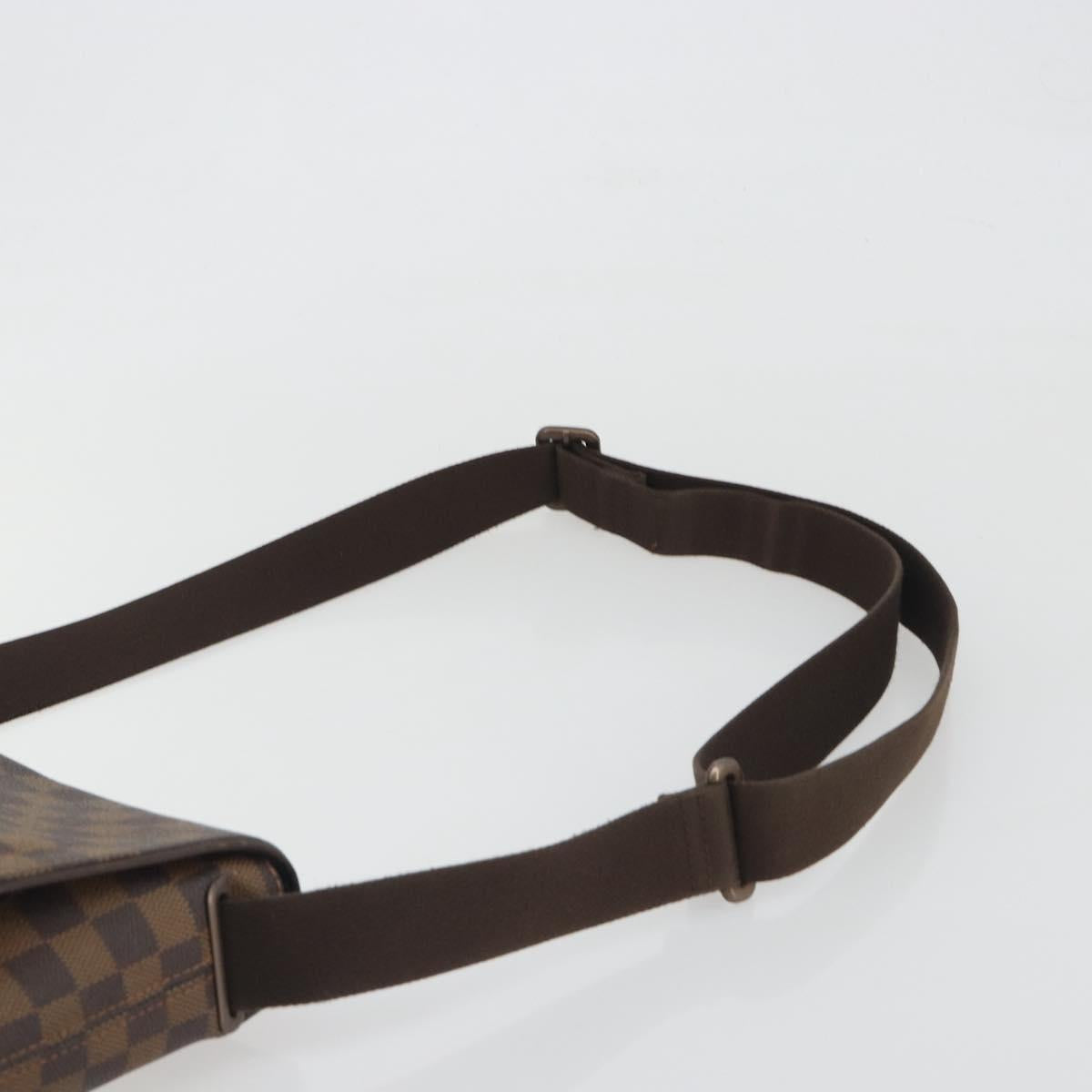 LOUIS VUITTON Damier Ebene Brooklyn PM Shoulder Bag N51210 LV Auth 193987