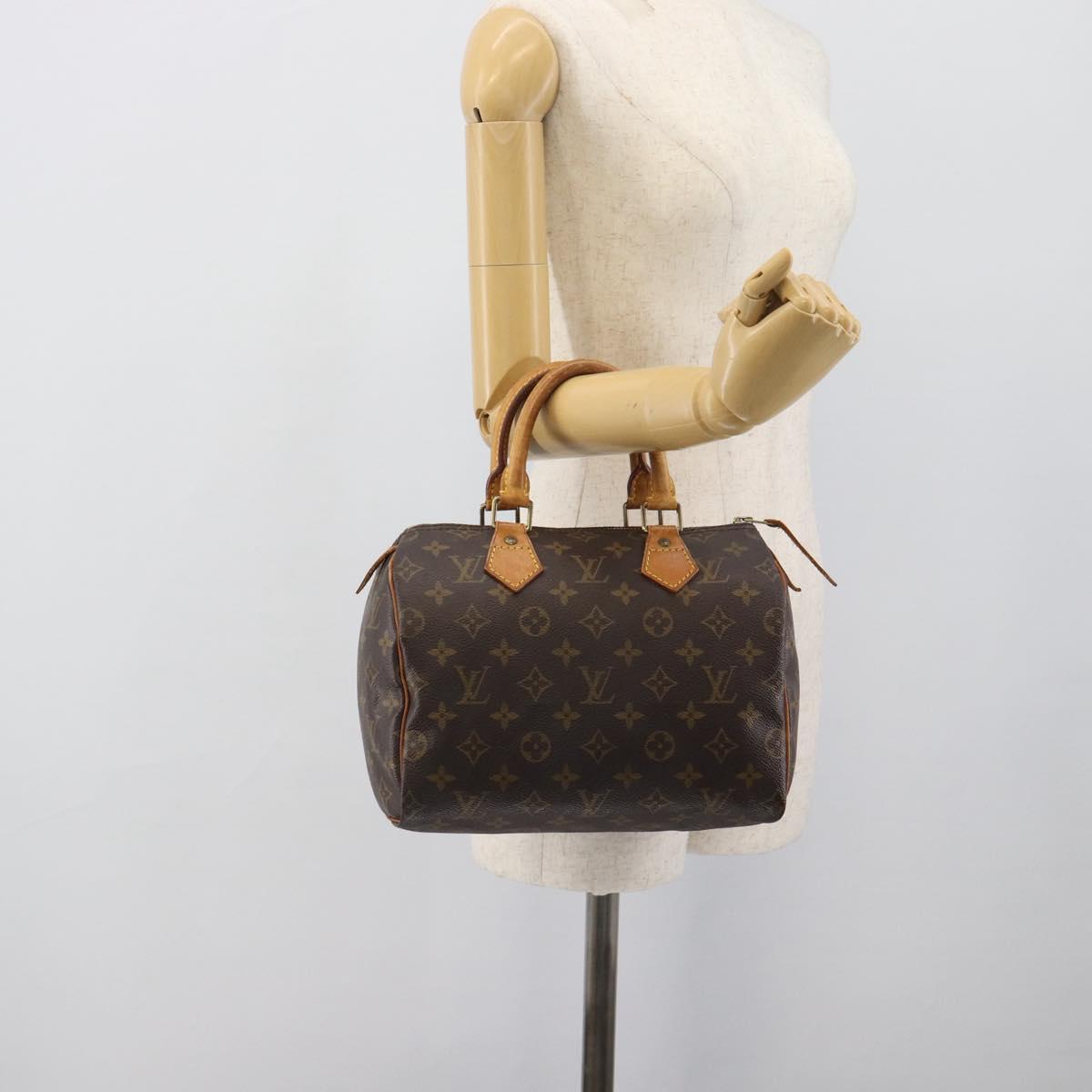 LOUIS VUITTON Monogram Speedy 25 Hand Bag M41528 LV Auth 193989