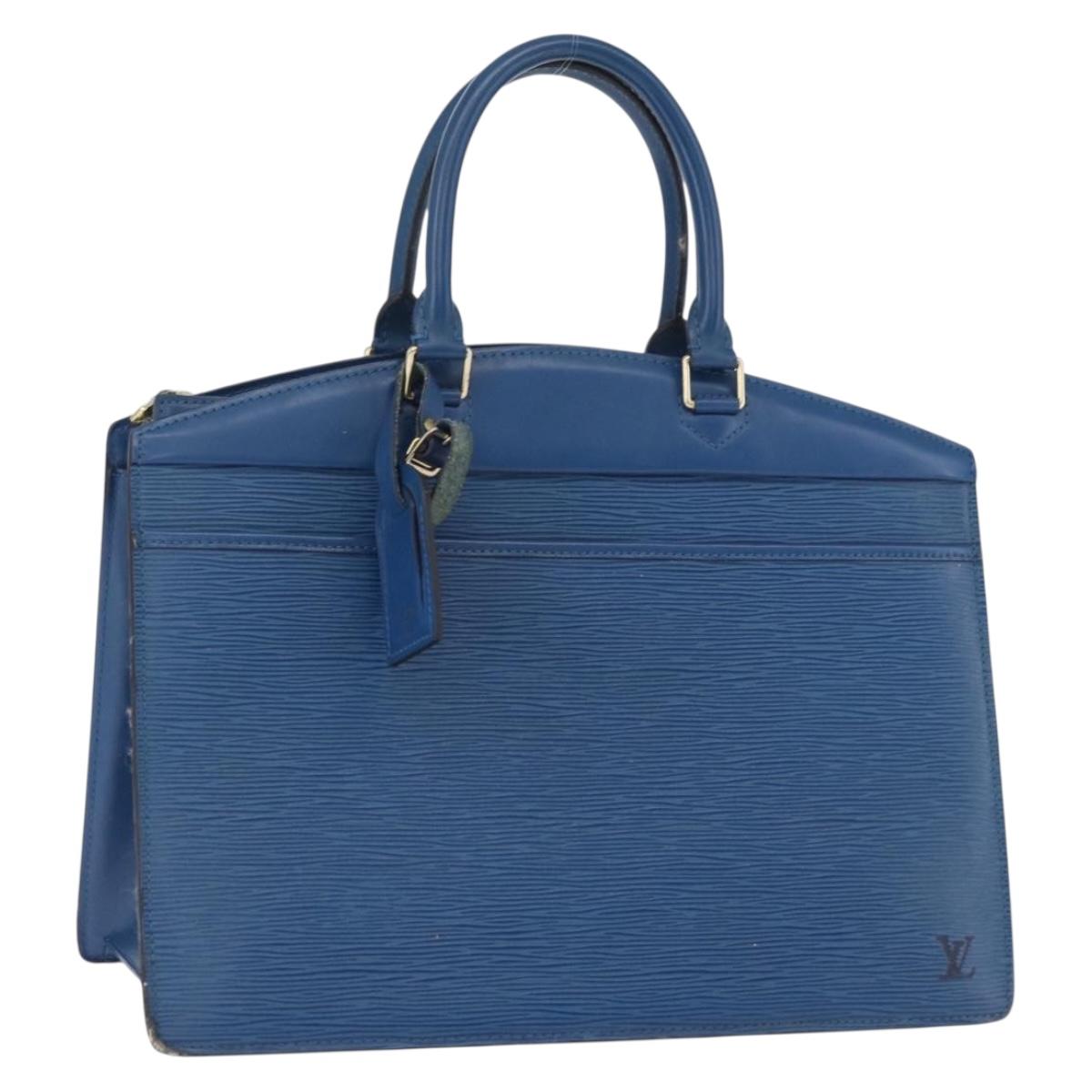 LOUIS VUITTON Epi Riviera Hand Bag Blue M48185 LV Auth 194016