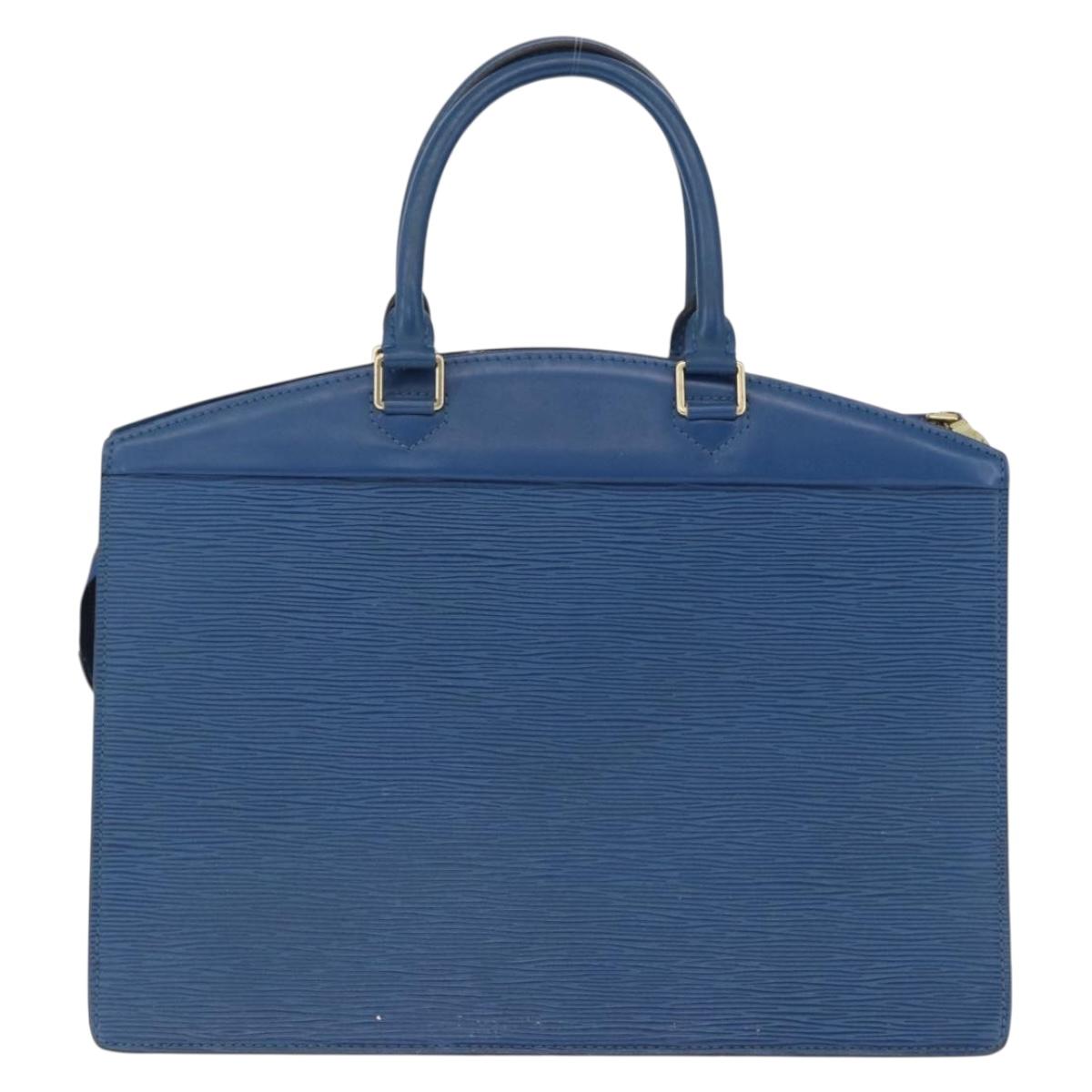 LOUIS VUITTON Epi Riviera Hand Bag Blue M48185 LV Auth 194016