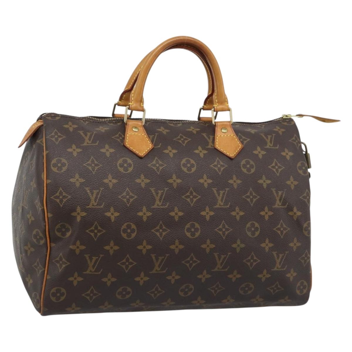 LOUIS VUITTON Monogram Speedy 35 Hand Bag M41524 LV Auth 194030V