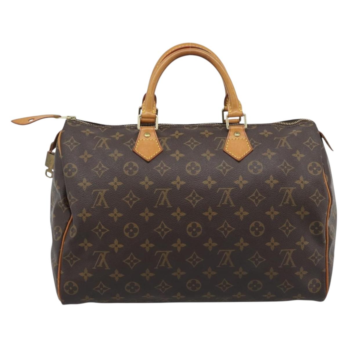LOUIS VUITTON Monogram Speedy 35 Hand Bag M41524 LV Auth 194030V