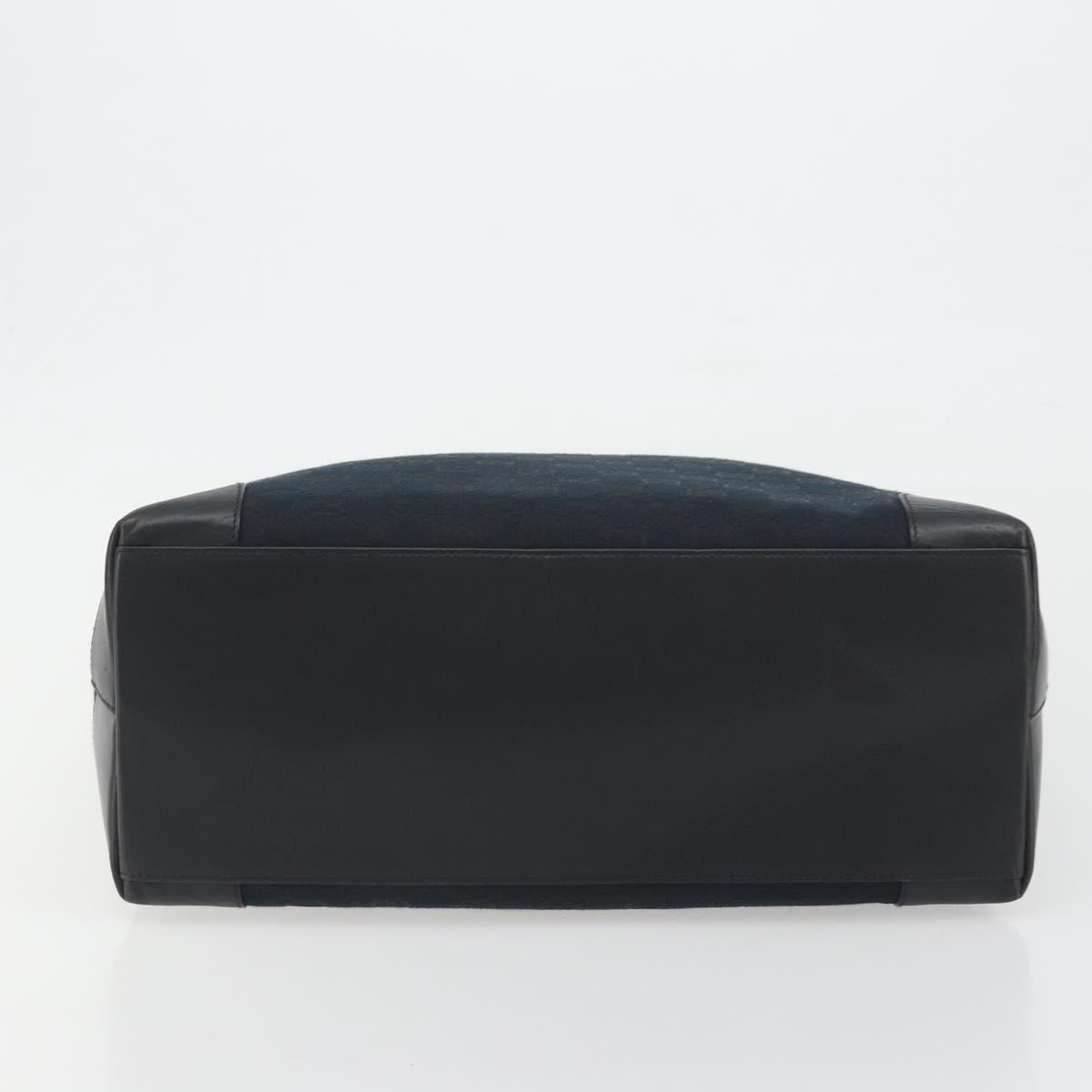 GUCCI GG Canvas Hand Bag Black 002 1121 1669 Auth 194041A