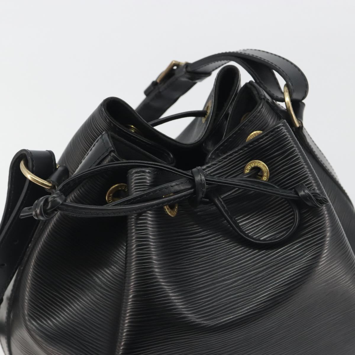 LOUIS VUITTON Epi Petit Noe Shoulder Bag Black M44102 LV Auth 194044V