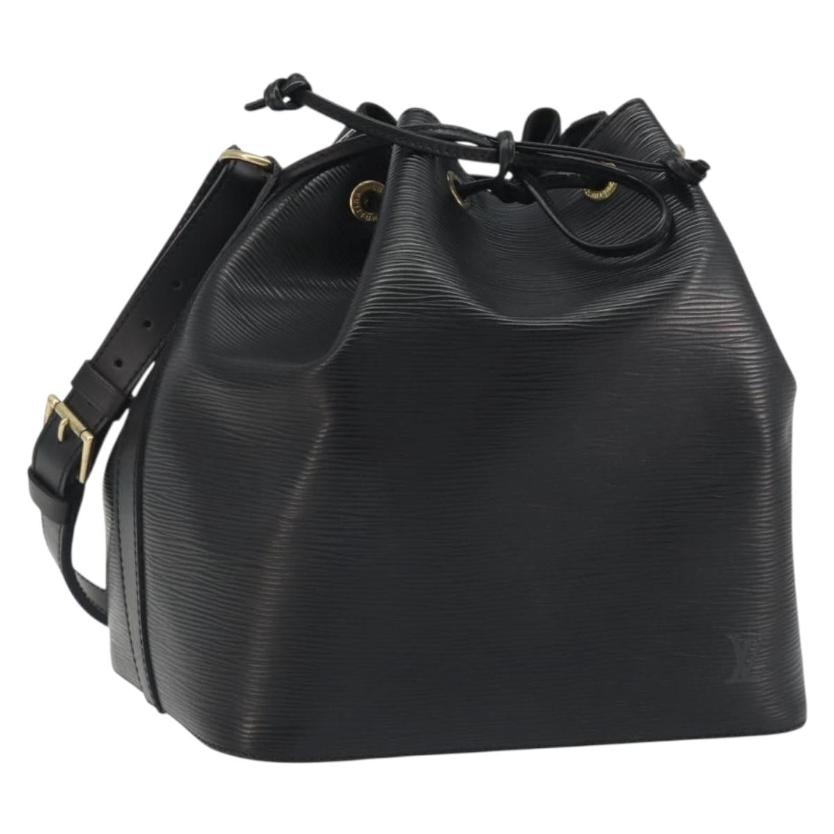 LOUIS VUITTON Epi Petit Noe Shoulder Bag Black M44102 LV Auth 194044V