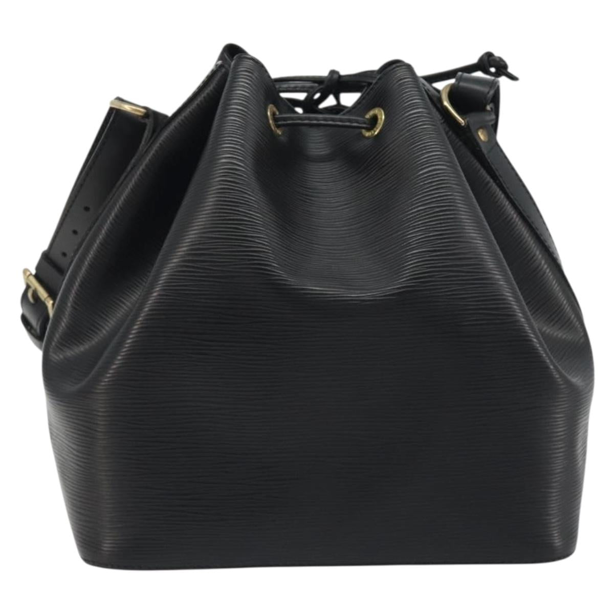 LOUIS VUITTON Epi Petit Noe Shoulder Bag Black M44102 LV Auth 194044V