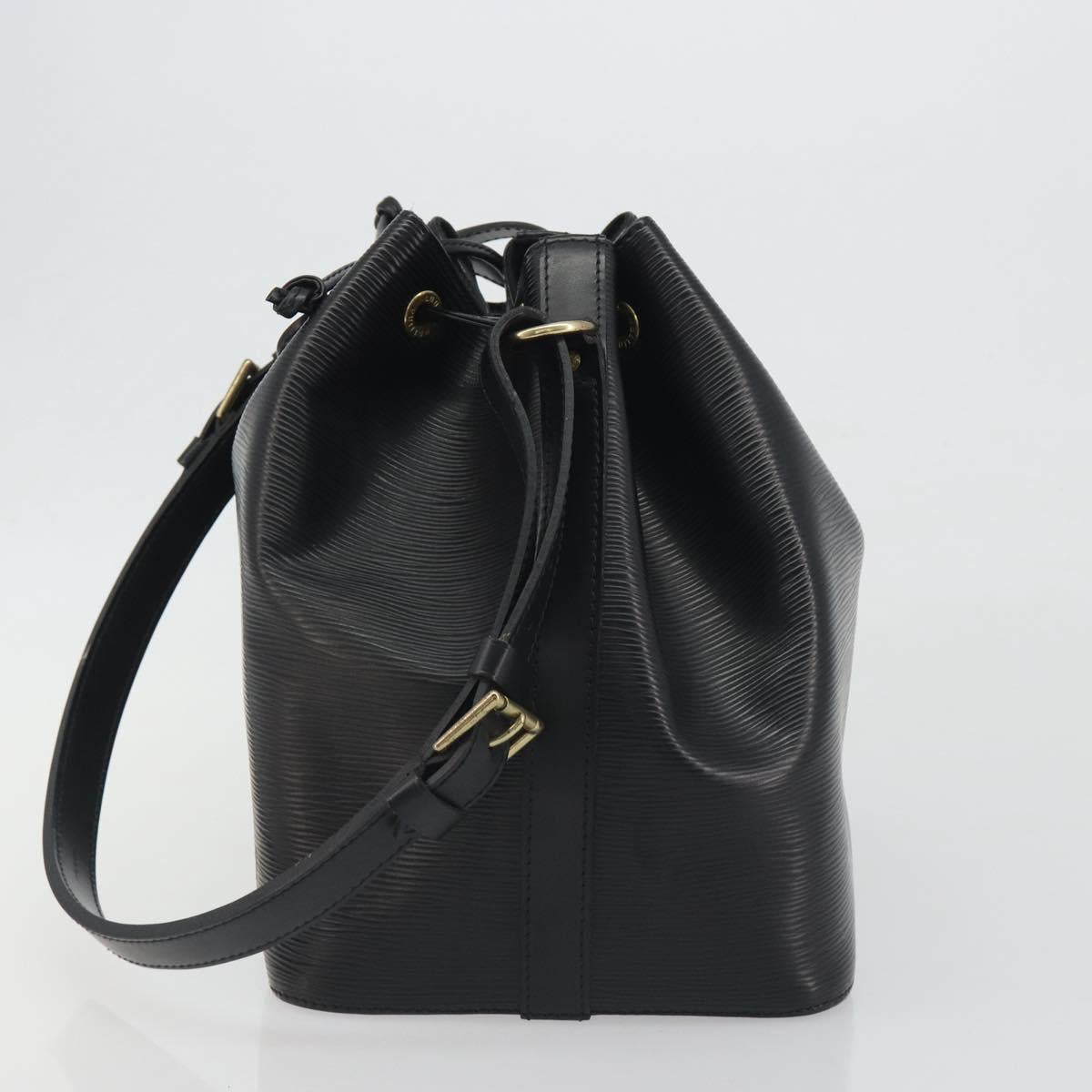 LOUIS VUITTON Epi Petit Noe Shoulder Bag Black M44102 LV Auth 194044V