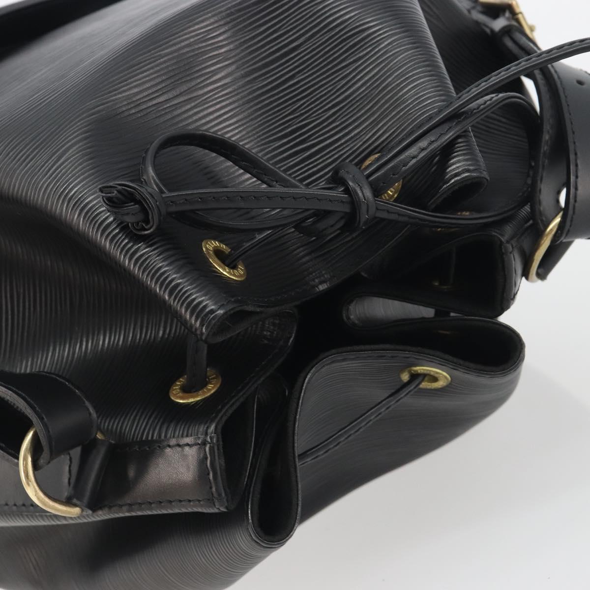 LOUIS VUITTON Epi Petit Noe Shoulder Bag Black M44102 LV Auth 194044V