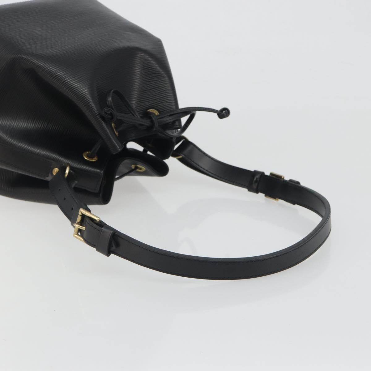 LOUIS VUITTON Epi Petit Noe Shoulder Bag Black M44102 LV Auth 194044V