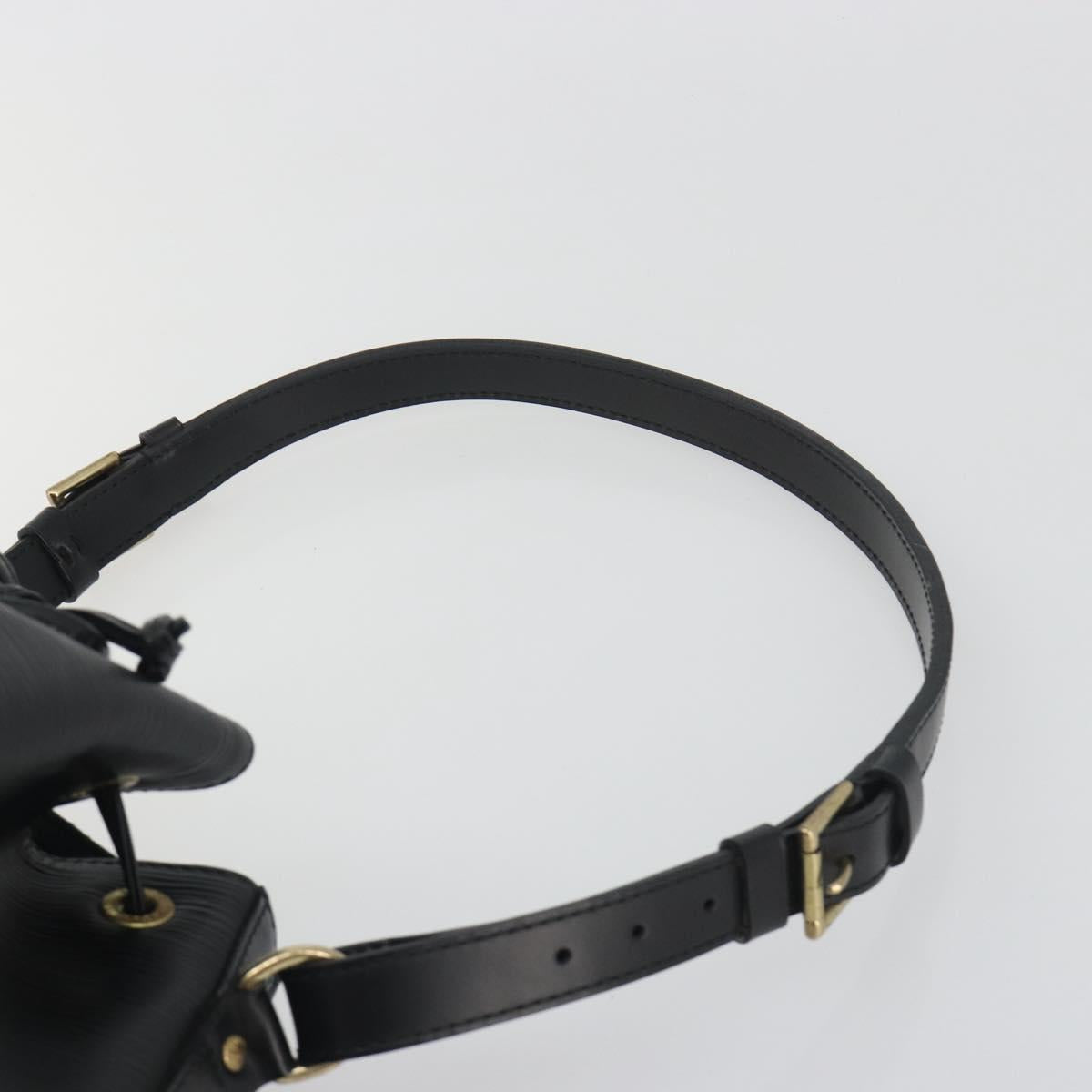 LOUIS VUITTON Epi Petit Noe Shoulder Bag Black M44102 LV Auth 194044V