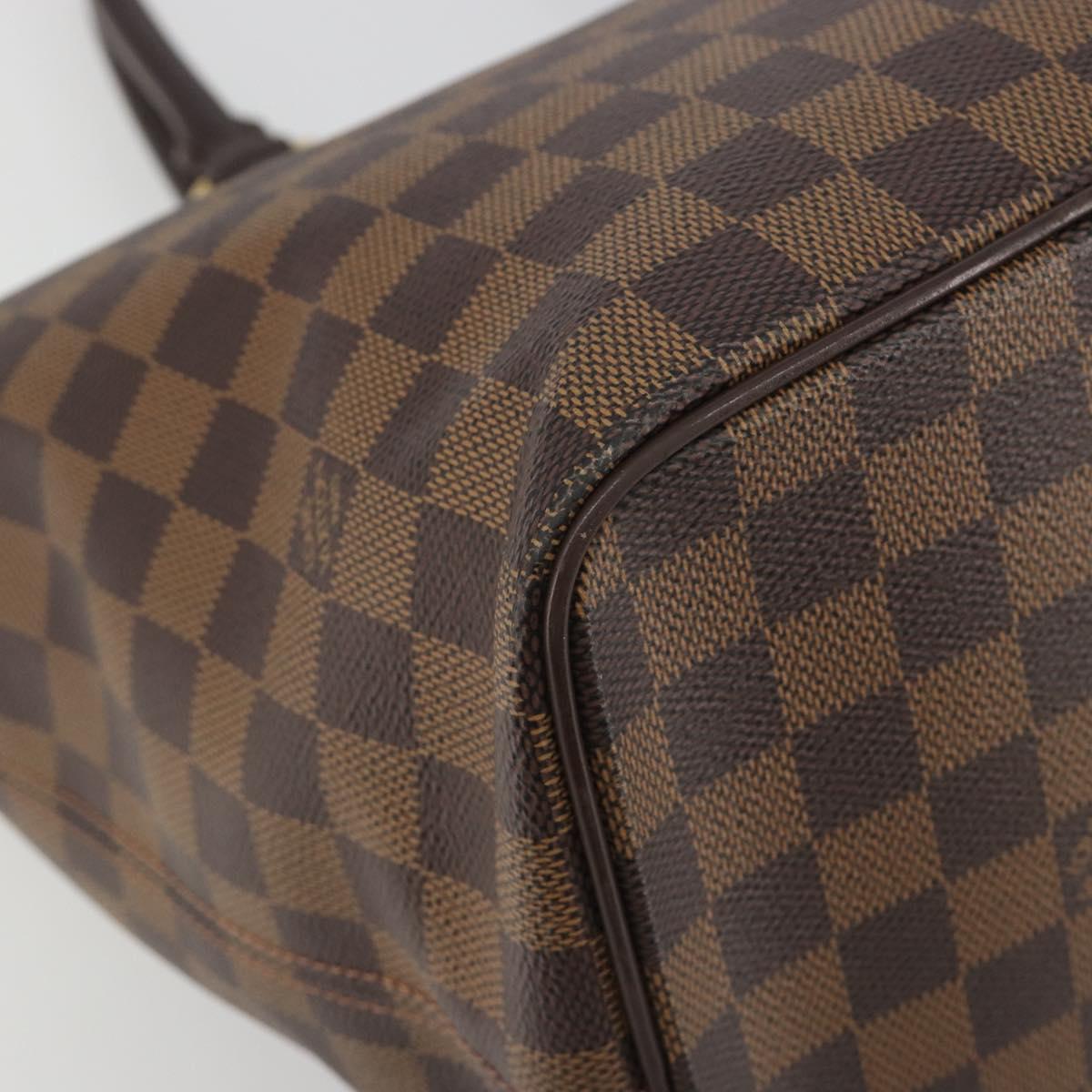 LOUIS VUITTON Damier Ebene Saleya MM Tote Bag N51182 LV Auth 194048V