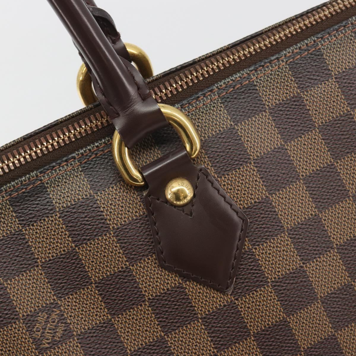 LOUIS VUITTON Damier Ebene Saleya MM Tote Bag N51182 LV Auth 194048V