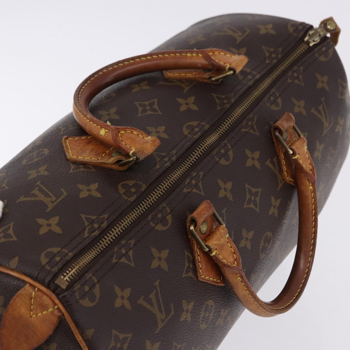 LOUIS VUITTON Monogram Speedy 30 Hand Bag M41526 LV Auth 194049A