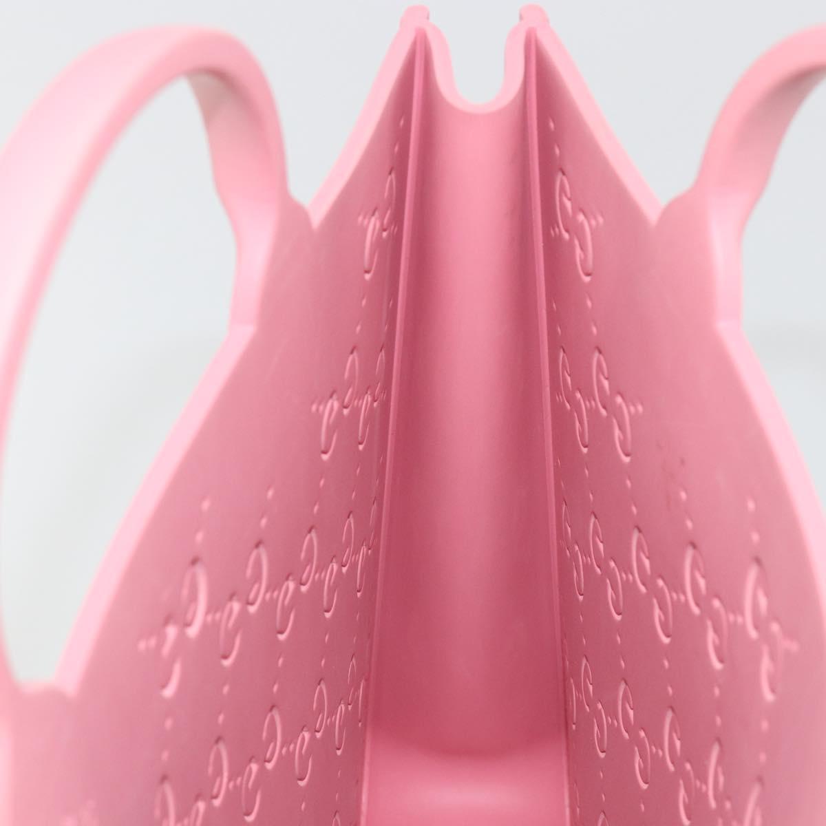 GUCCI GG CanvasChildren's Tote Bag Rubber Pink 679365 Auth 194066V