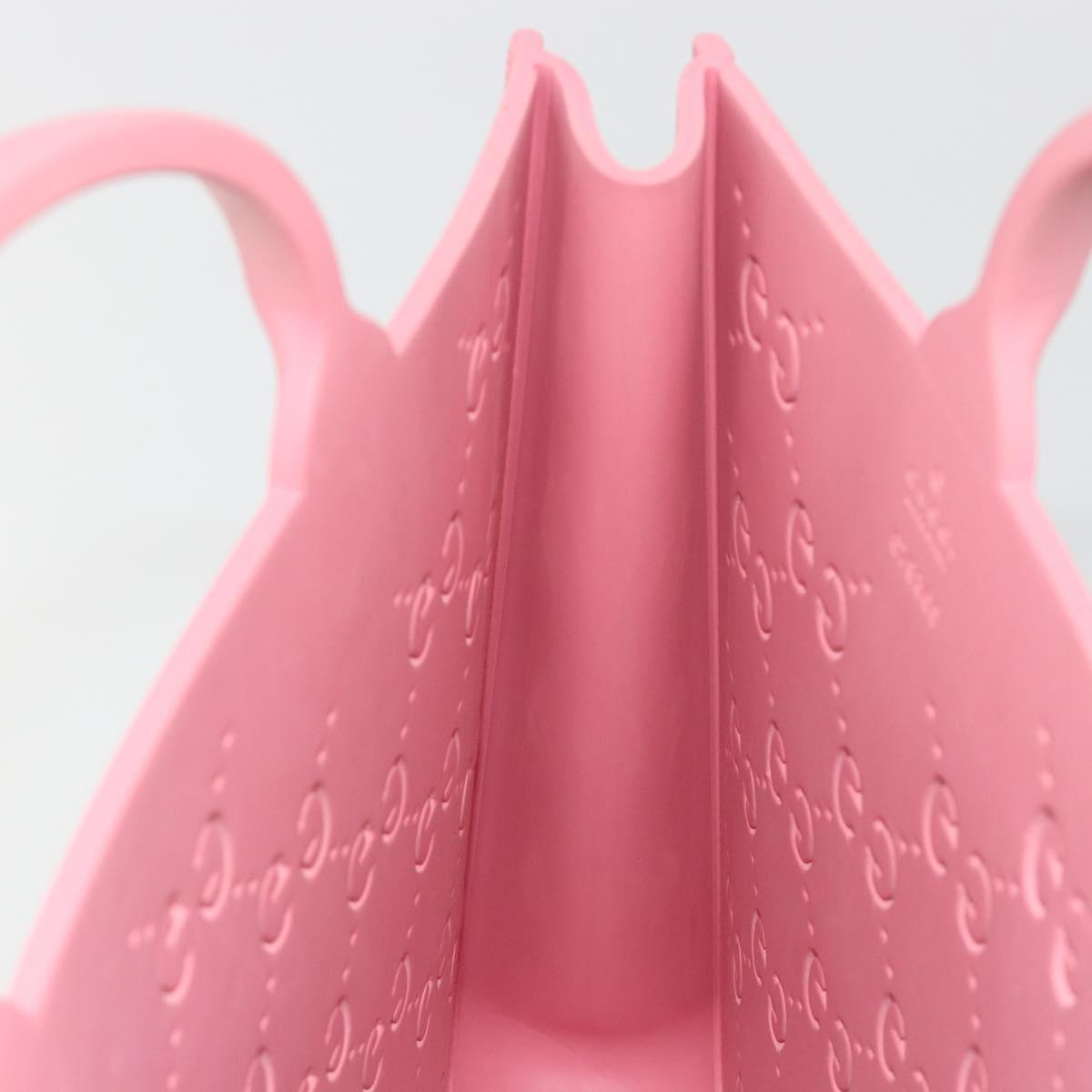 GUCCI GG CanvasChildren's Tote Bag Rubber Pink 679365 Auth 194066V