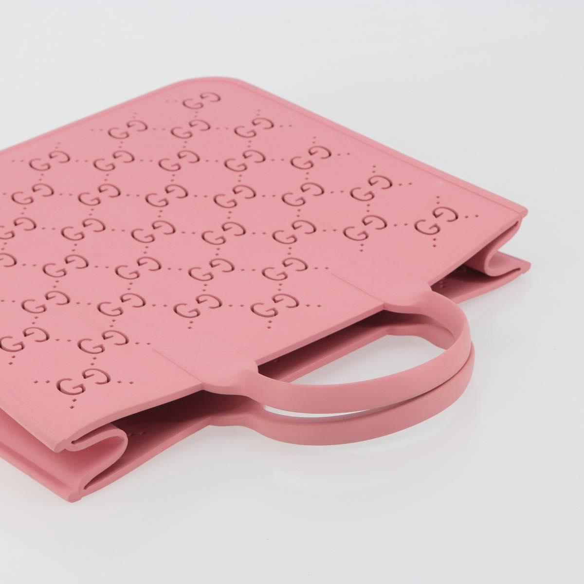 GUCCI GG CanvasChildren's Tote Bag Rubber Pink 679365 Auth 194066V