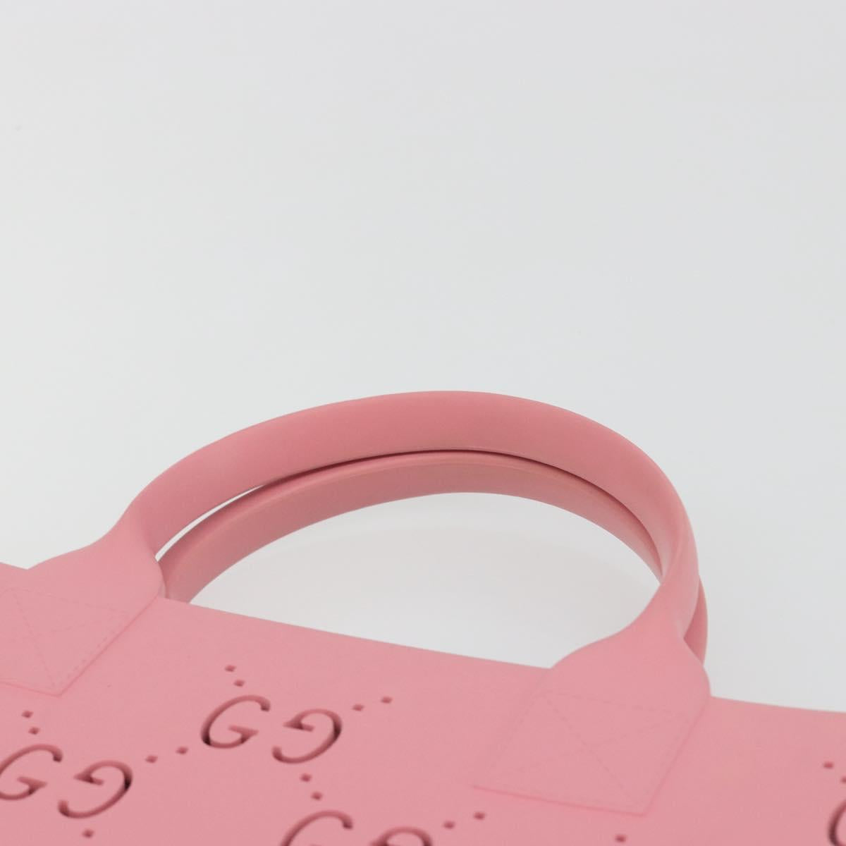 GUCCI GG CanvasChildren's Tote Bag Rubber Pink 679365 Auth 194066V