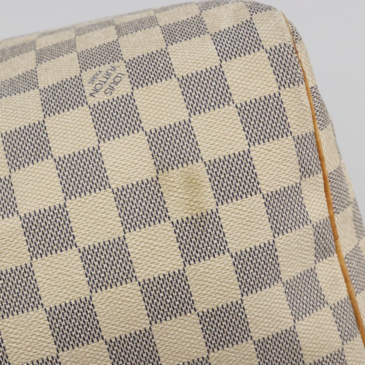 LOUIS VUITTON Damier Azur Speedy 30 Hand Bag N41533 LV Auth 194067