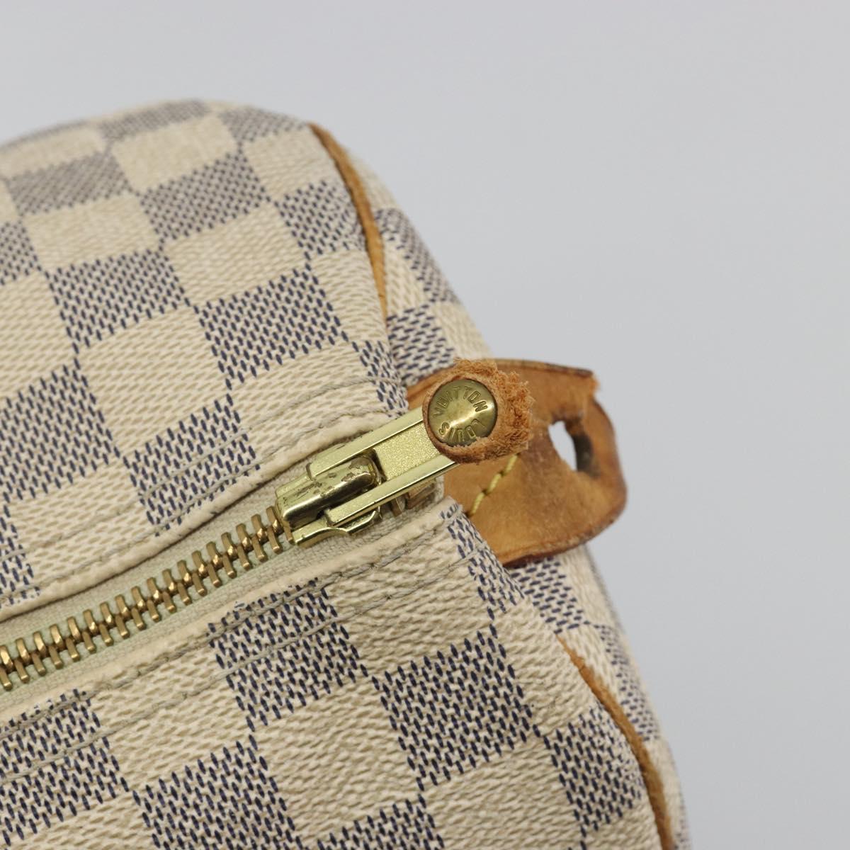 LOUIS VUITTON Damier Azur Speedy 30 Hand Bag N41533 LV Auth 194067