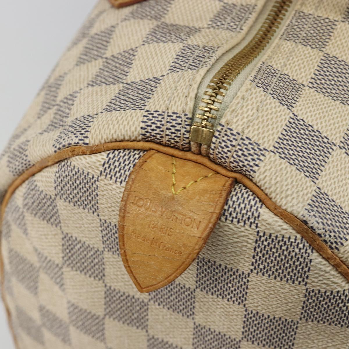 LOUIS VUITTON Damier Azur Speedy 30 Hand Bag N41533 LV Auth 194067
