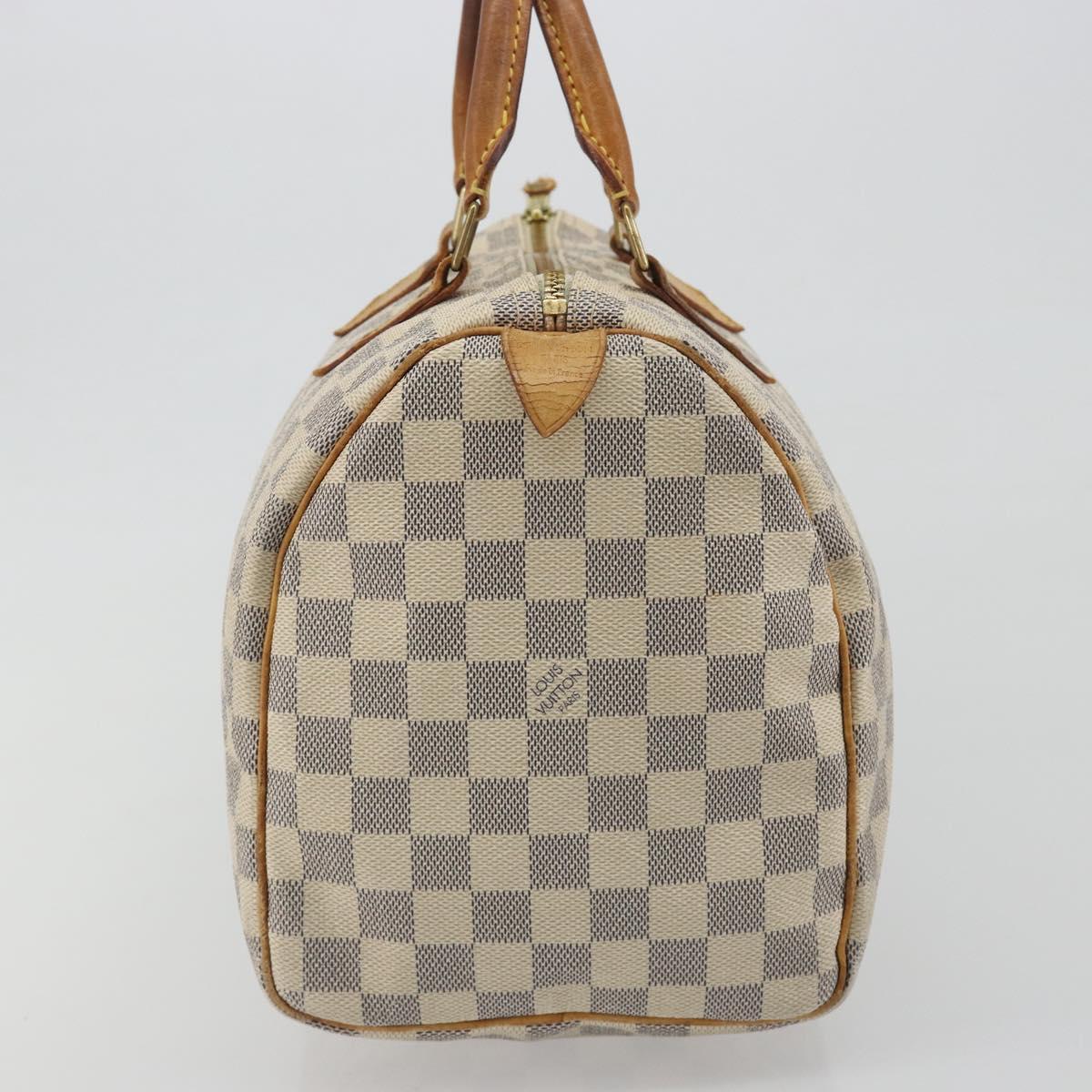LOUIS VUITTON Damier Azur Speedy 30 Hand Bag N41533 LV Auth 194067