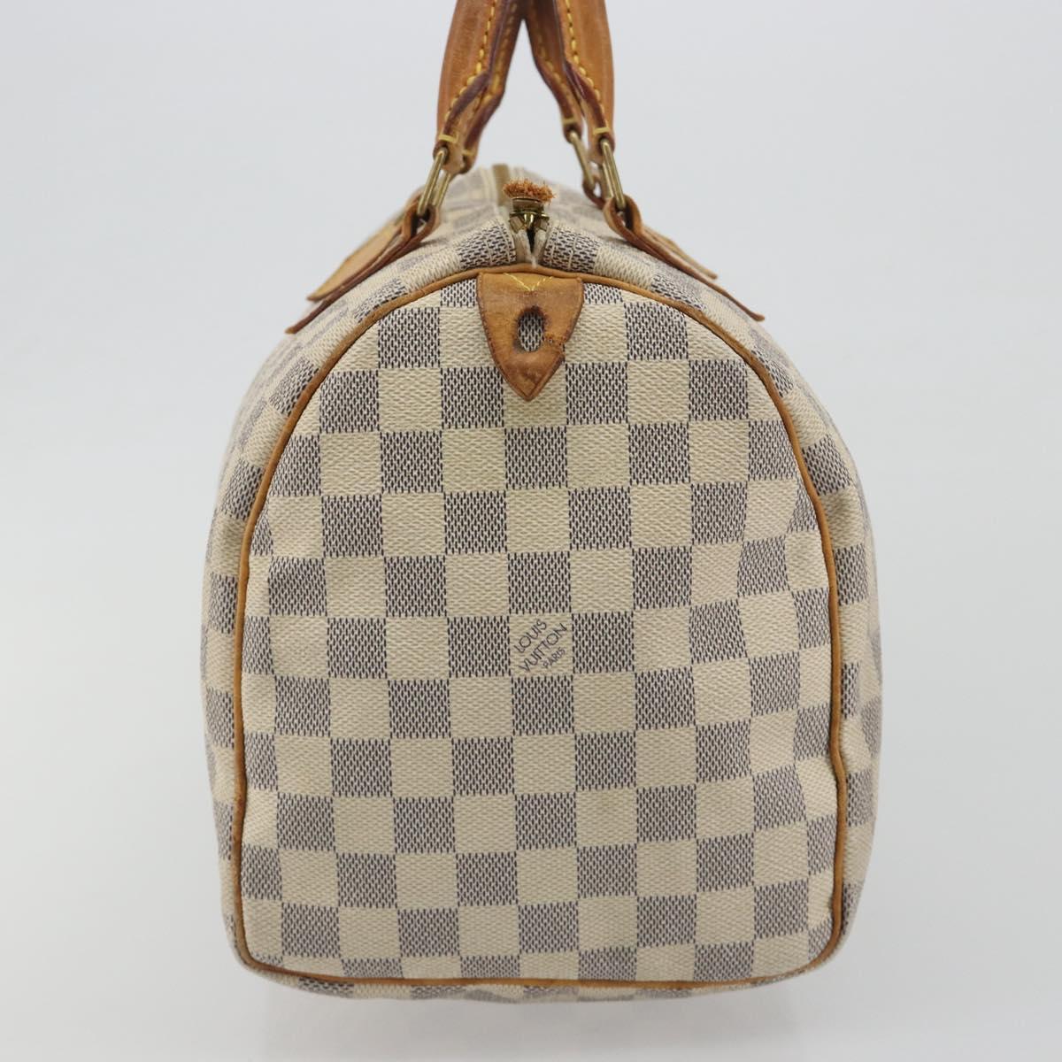 LOUIS VUITTON Damier Azur Speedy 30 Hand Bag N41533 LV Auth 194067