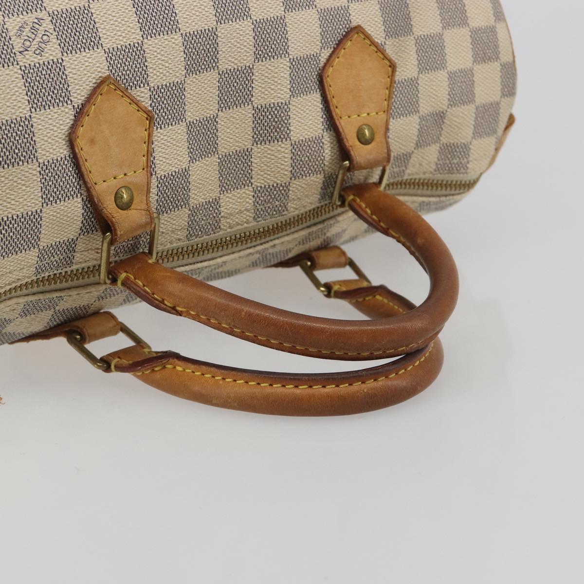LOUIS VUITTON Damier Azur Speedy 30 Hand Bag N41533 LV Auth 194067